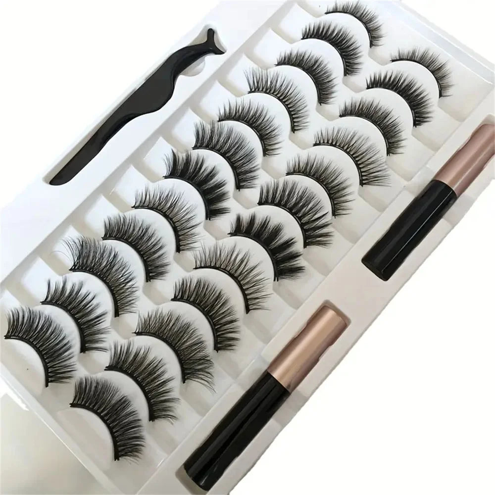 The Ultimate Kit — 12 Pairs Magnetic Lashes with Eyeliner | Kim K Beauty™