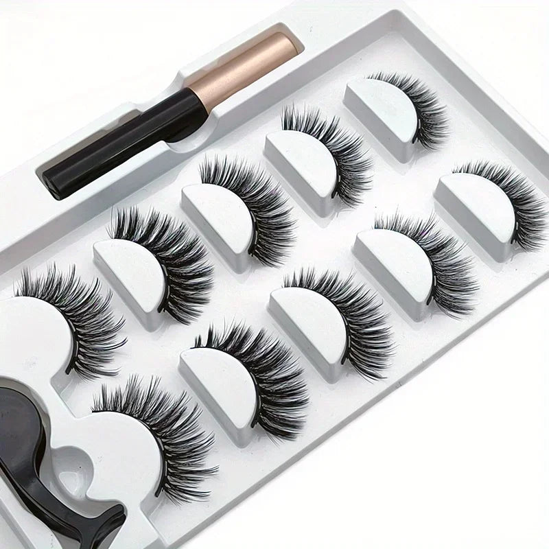 The 5 Pairs Kit — Magnetic Lashes with Liquid Eyeliner | Kim K Beauty™